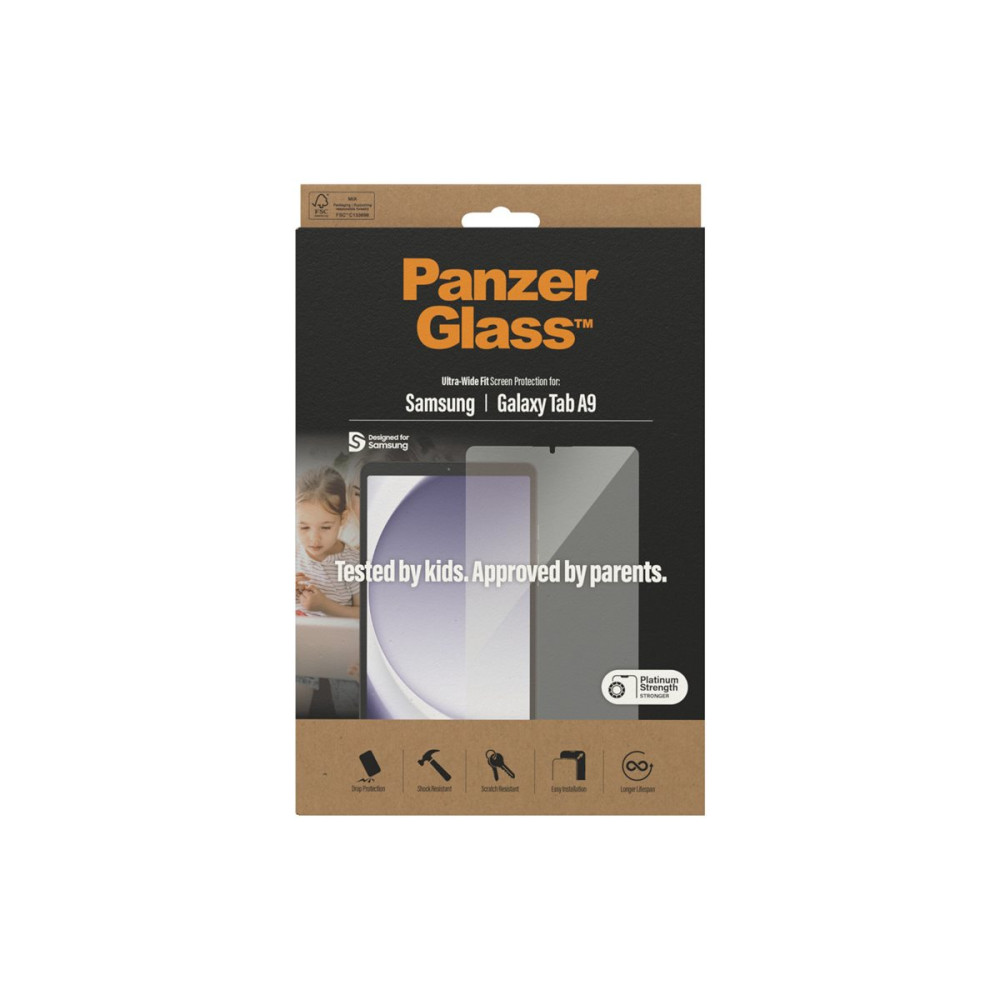 Produktbild för PanzerGlass - skärmskydd för surfplatta - ultrabred passning