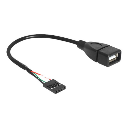 DeLOCK Delock - USB-intern till extern kabel - USB till 4 stifts USB 2.0-rubrik - 20 cm
