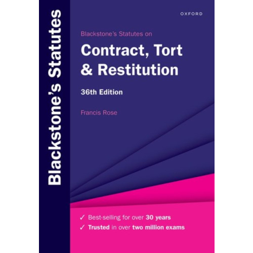 Oxford University Press Blackstone's Statutes on Contract, Tort & Restitution (häftad, eng)