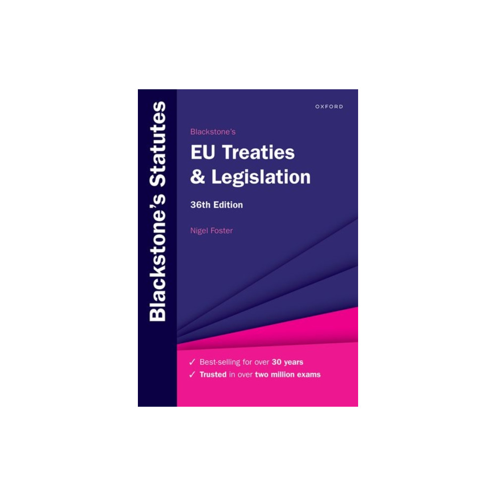 Produktbild för Blackstone's EU Treaties & Legislation (häftad, eng)