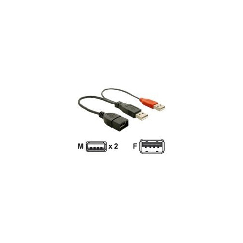DeLOCK - USB-kabel - 23 cm - Adaptrar & Hubbar