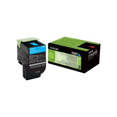 Lexmark International Lexmark 702C - cyan - original - tonerkassett - LCCP, LRP