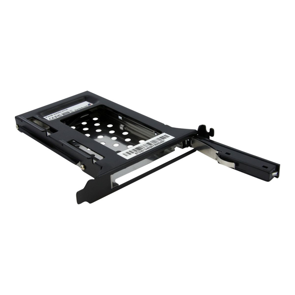 Produktbild för StarTech.com 2.5in SATA Removable Hard Drive Bay for PC Expansion Slot - Storage bay adapter - black - S25SLOTR - adapter för lagringsfack