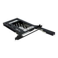 Produktbild för StarTech.com 2.5in SATA Removable Hard Drive Bay for PC Expansion Slot - Storage bay adapter - black - S25SLOTR - adapter för lagringsfack