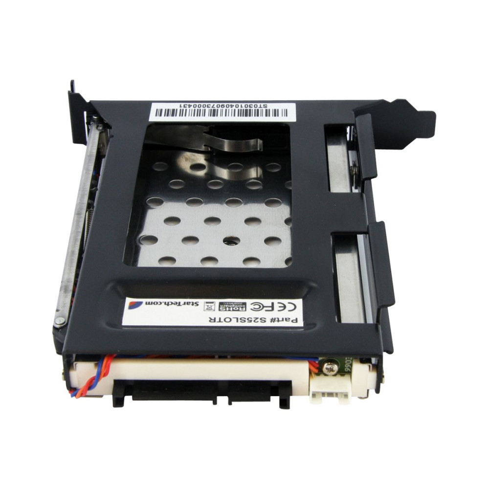 Produktbild för StarTech.com 2.5in SATA Removable Hard Drive Bay for PC Expansion Slot - Storage bay adapter - black - S25SLOTR - adapter för lagringsfack