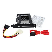 Produktbild för StarTech.com 2.5in SATA Removable Hard Drive Bay for PC Expansion Slot - Storage bay adapter - black - S25SLOTR - adapter för lagringsfack