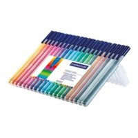 Produktbild för STAEDTLER triplus color - fiberspetspenna - blandfärger (paket om 20)