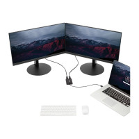 Produktbild för StarTech USB 3.0 till Dual DisplayPort-adapter - 4K 60 Hz - DisplayPort-adapter - USB typ A till DisplayPort - 30 cm