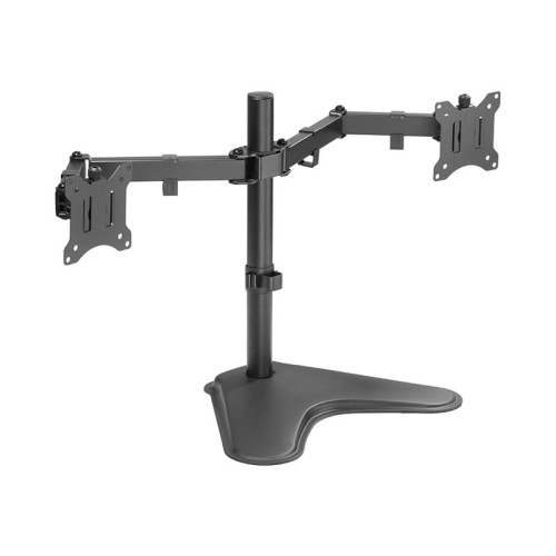 2direct LogiLink ställ - justerbar arm - för 2 LCD-bildskärmar - svart