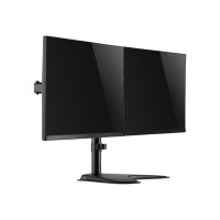 Produktbild för LogiLink ställ - justerbar arm - för 2 LCD-bildskärmar - svart
