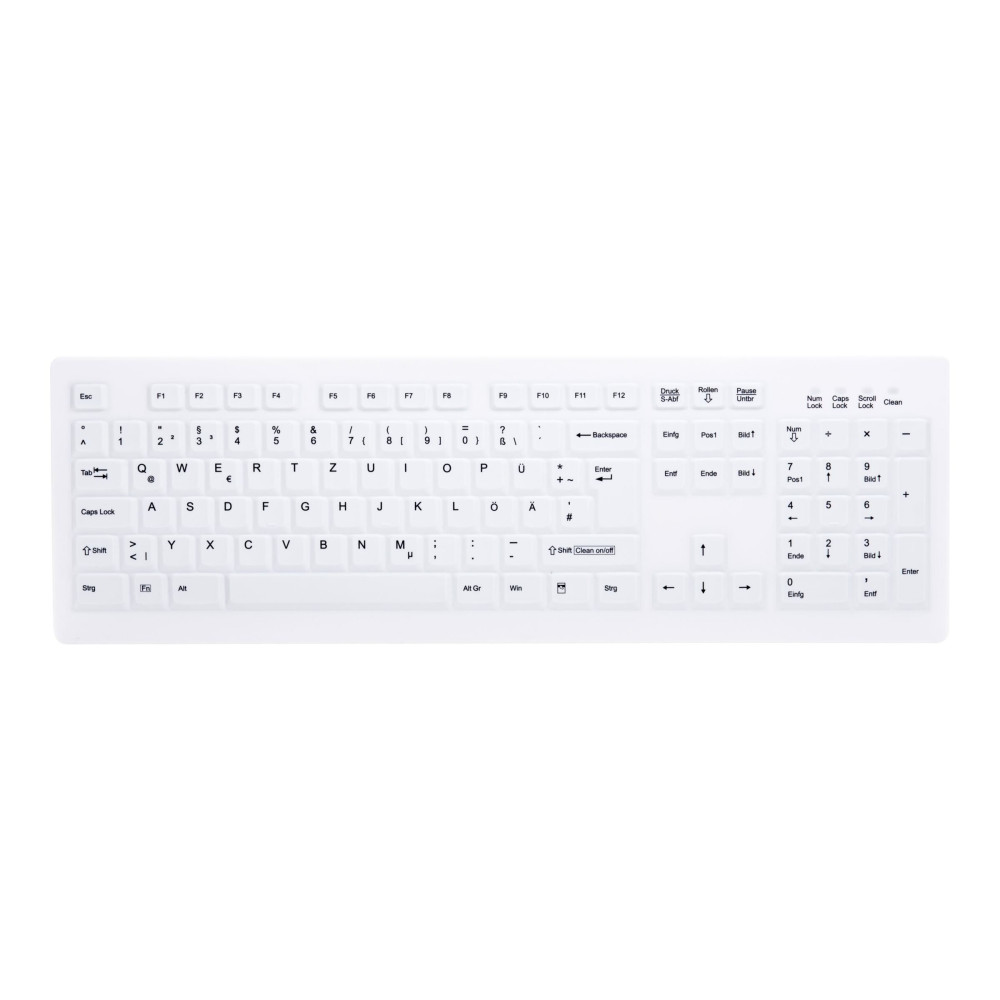 Produktbild för Active Key AK-C8100F - tangentbord - tysk - vit Inmatningsenhet