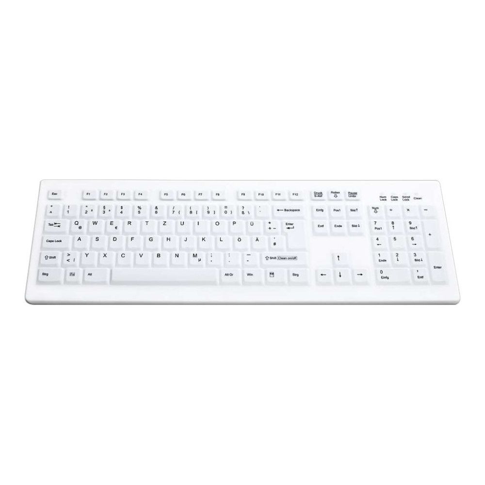Produktbild för Active Key AK-C8100F - tangentbord - tysk - vit Inmatningsenhet