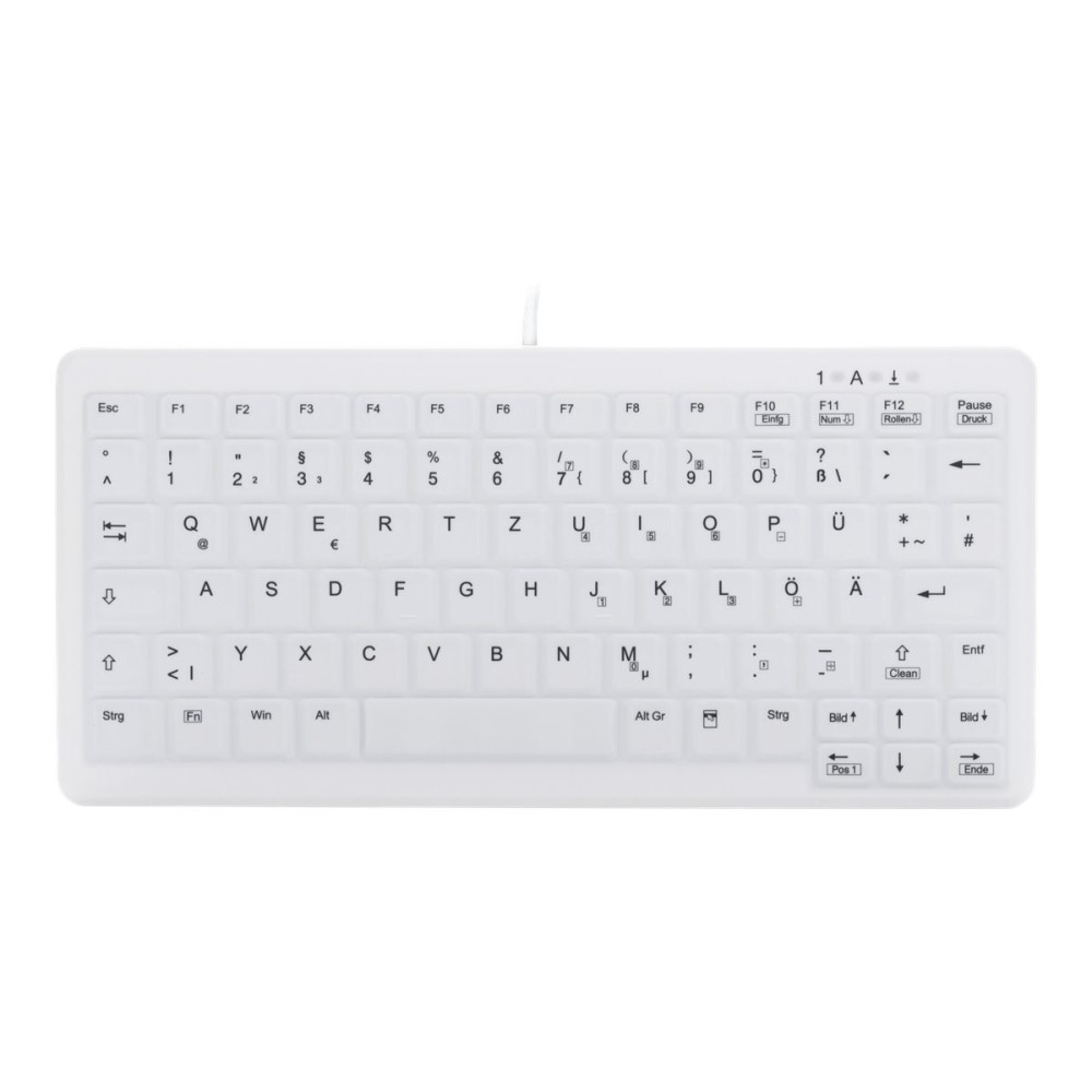 Produktbild för Contour Active Key MedicalKey ClassicClean AK-C4110 - tangentbord - medicinsk, hygienisk design mini - tysk - vit Inmatningsenhet