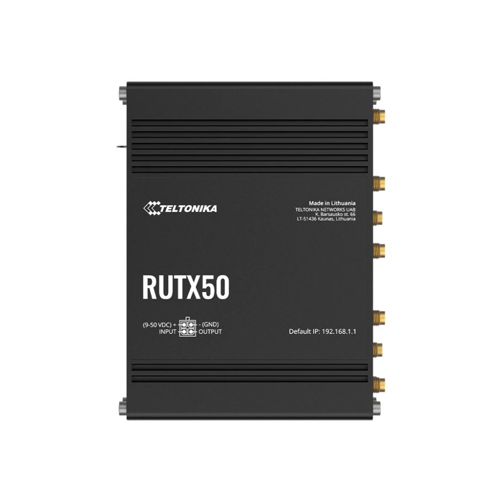 Produktbild för Teltonika RUTX50 - trådlös router - WWAN - Wi-Fi 5 - 3G, 4G, 5G - DIN-skenmonterbar, bordsmonterbar