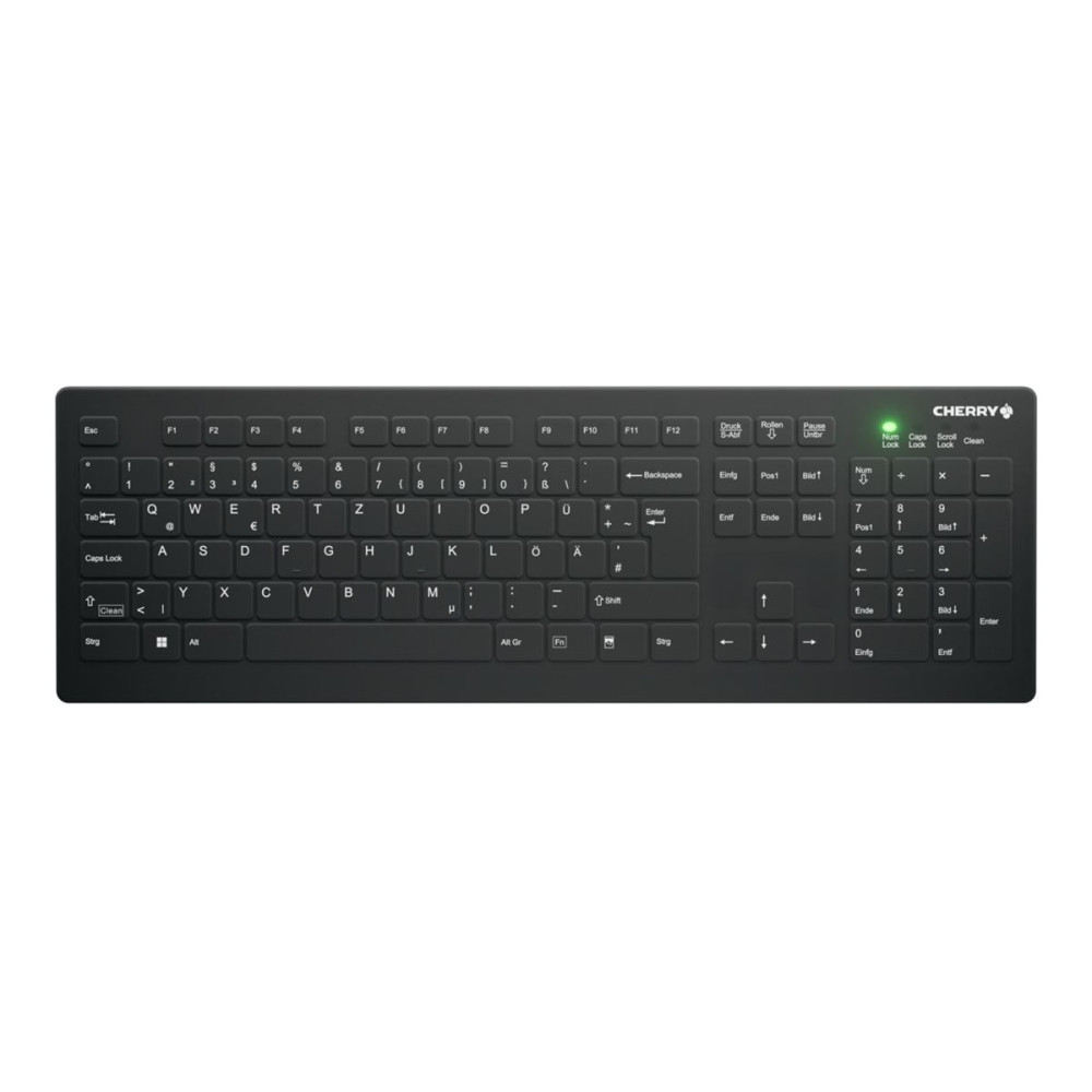 Produktbild för Contour Active Key QuickClean AK-C8112 - tangentbord - medicinsk, hygienisk design full size - QWERTZ - tysk - svart Inmatningsenhet