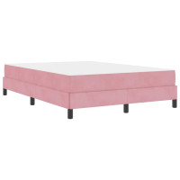Produktbild för Bäddfjäder med madrass Rosa 160 x 220 cm tyg