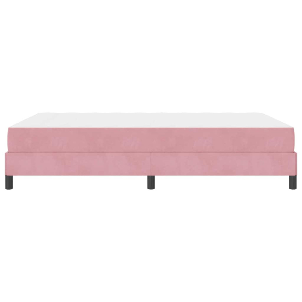 Produktbild för Bäddfjäder med madrass Rosa 160 x 220 cm tyg
