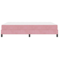 Produktbild för Bäddfjäder med madrass Rosa 160 x 220 cm tyg