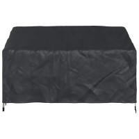 Produktbild för Trädgårdsbänkskydd Svart 165 x 70 x 65 / 94 cm 210D Oxford Tyg