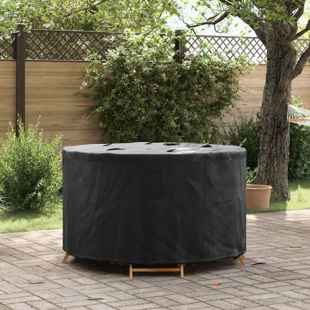Produktbild för Möbelöverdrag Svart 102 x 102 x 71 cm 420D Oxford Tyg