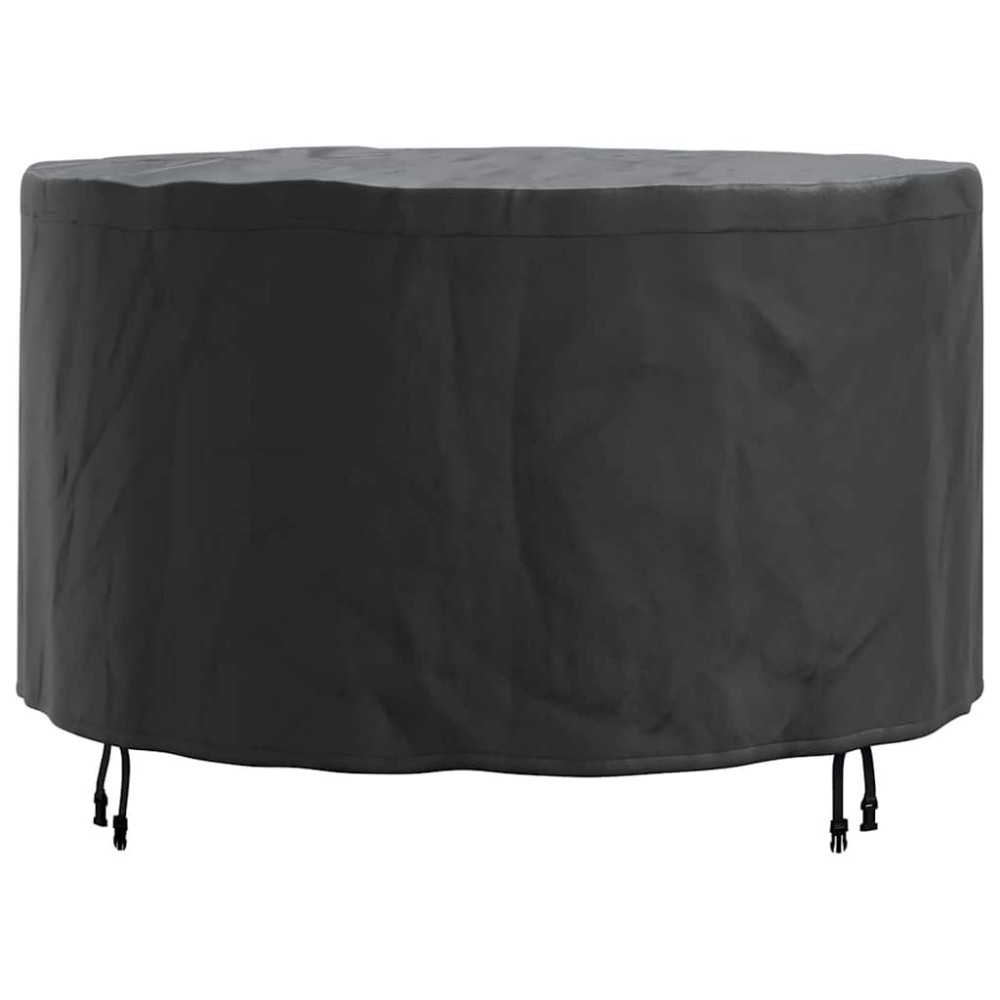 Produktbild för Möbelöverdrag Svart 128 x 128 x 71 cm 210D Oxford Tyg