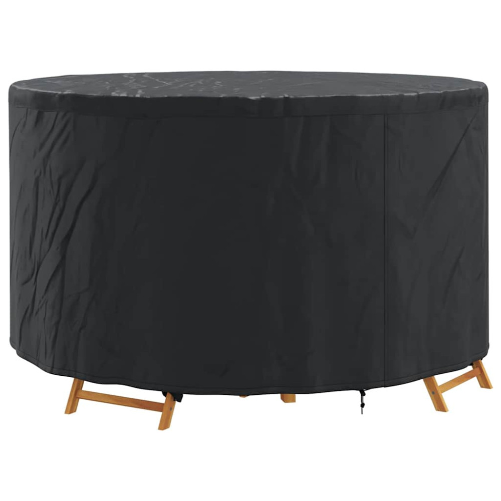 Produktbild för Möbelöverdrag Svart 157 x 157 x 71 cm 210D Oxford Tyg