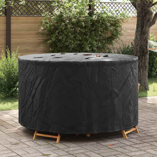 vidaXL Möbelöverdrag Svart 157 x 157 x 85 cm 420D Oxford Tyg