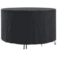 Produktbild för Möbelöverdrag Svart 157 x 157 x 85 cm 420D Oxford Tyg