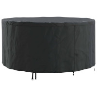 Produktbild för Möbelöverdrag Svart 182 x 182 x 85 cm 210D Oxford Tyg