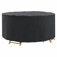 Produktbild för Möbelöverdrag Svart 200 x 200 x 71 cm 210D Oxford Tyg