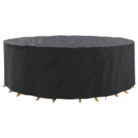 Produktbild för Möbelöverdrag Svart 279 x 279 x 71 cm 210D Oxford Tyg