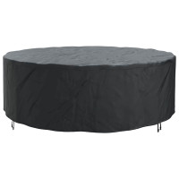 Produktbild för Möbelöverdrag Svart 279 x 279 x 71 cm 210D Oxford Tyg