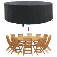 Produktbild för Möbelöverdrag Svart 279 x 279 x 71 cm 210D Oxford Tyg