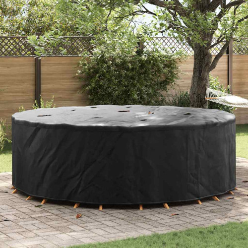 vidaXL Möbelöverdrag Svart 279 x 279 x 71 cm 600D Oxford Tyg