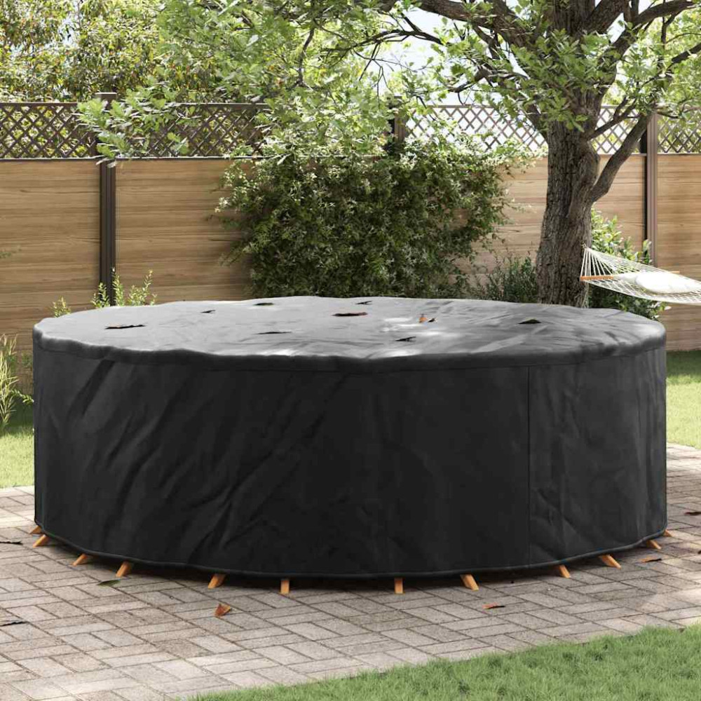 Produktbild för Möbelöverdrag Svart 279 x 279 x 105 cm 420D Oxford Tyg