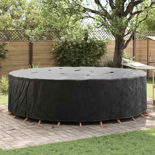 vidaXL Möbelöverdrag Svart 320 x 320 x 71 cm 600D Oxford Tyg