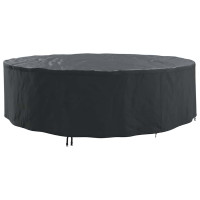 Produktbild för Möbelöverdrag Svart 320 x 320 x 85 cm 210D Oxford Tyg