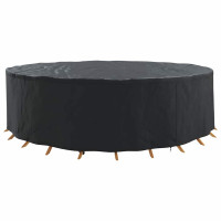 Produktbild för Möbelöverdrag Svart 320 x 320 x 105 cm 210D Oxford Tyg
