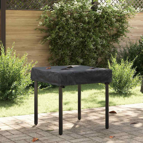 vidaXL Bordskydd Enfärgad Svart 62 x 62 x 15 cm tyg