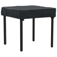 Produktbild för Bordskydd Enfärgad Svart 62 x 62 x 15 cm tyg