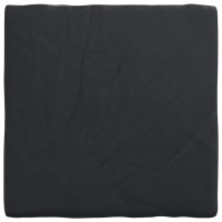 Produktbild för Bordskydd Enfärgad Svart 92 x 92 x 15 cm tyg
