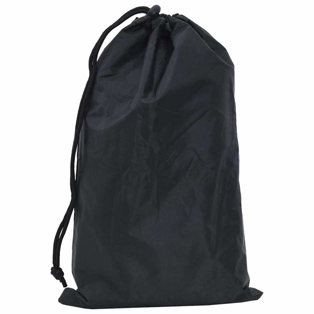 Produktbild för Bordskydd Enfärgad Svart 102 x 102 x 15 cm tyg