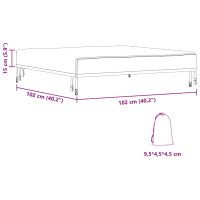 Produktbild för Bordskydd Enfärgad Svart 102 x 102 x 15 cm tyg