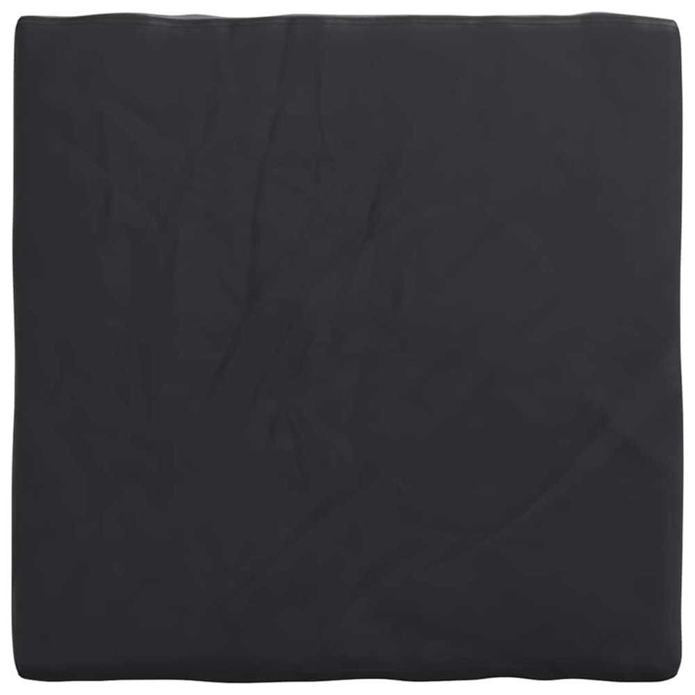 Produktbild för Bordskydd Enfärgad Svart 112 x 112 x 15 cm tyg