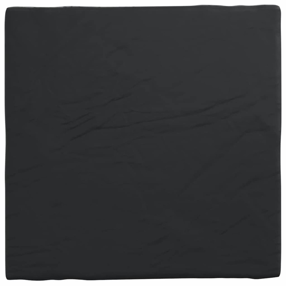 Produktbild för Bordskydd Enfärgad Svart 122 x 122 x 15 cm tyg