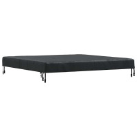 Produktbild för Bordskydd Enfärgad Svart 142 x 142 x 15 cm tyg