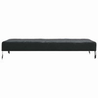 Produktbild för Bordskydd Enfärgad Svart 122 x 72 x 15 cm tyg