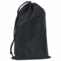 Produktbild för Bordskydd Enfärgad Svart 122 x 72 x 15 cm tyg