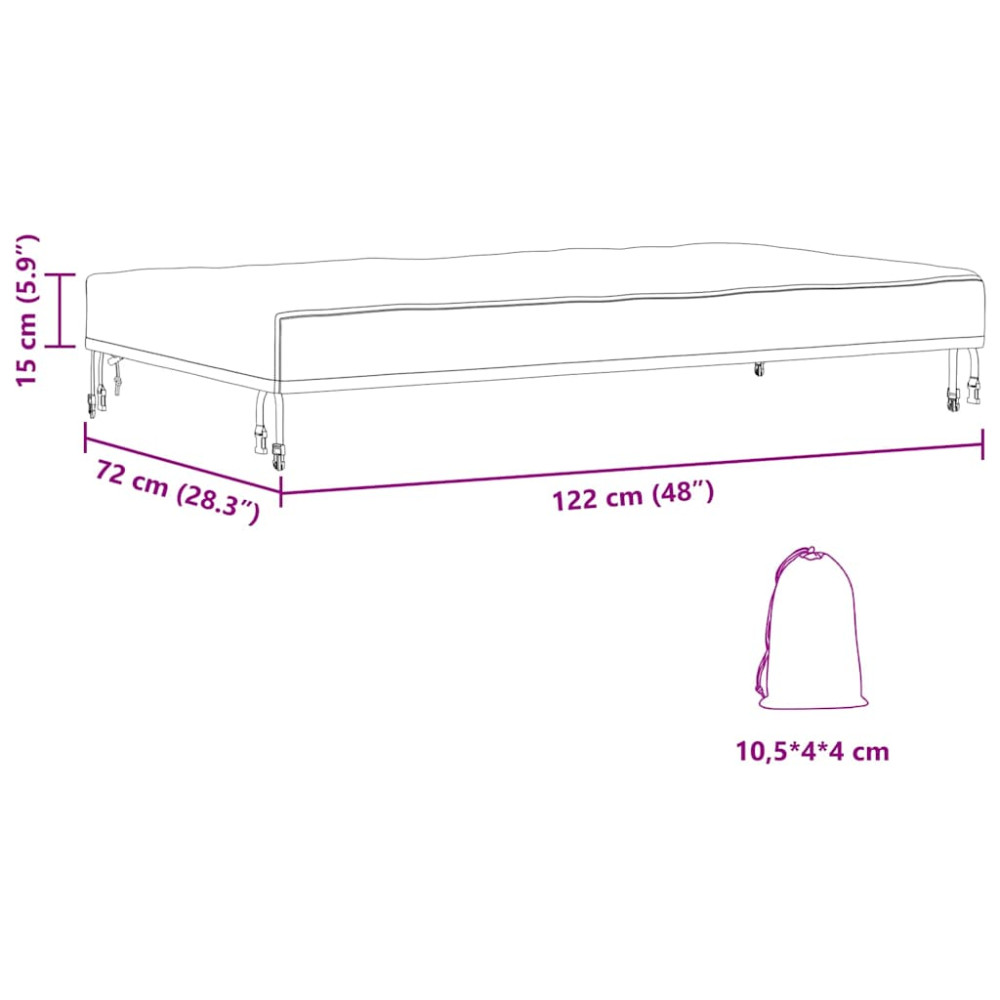 Produktbild för Bordskydd Enfärgad Svart 122 x 72 x 15 cm tyg