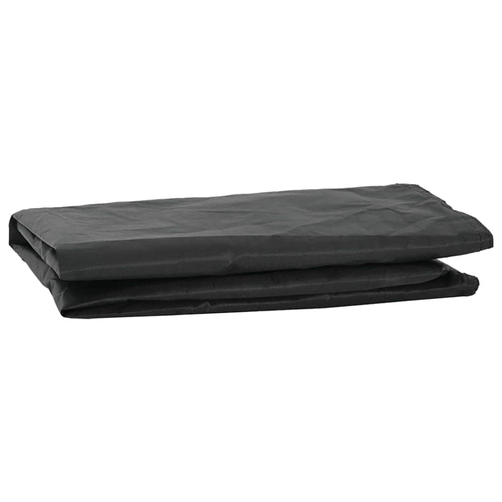 Produktbild för Bordskydd Enfärgad Svart 122 x 72 x 15 cm tyg